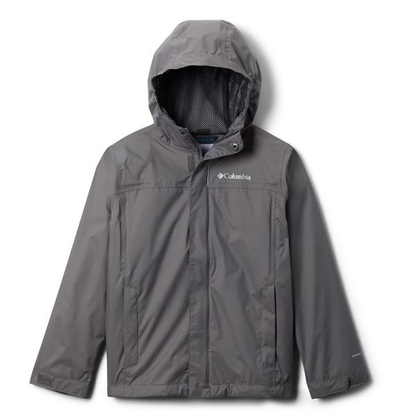 Columbia Boys Waterproof Jacket UK Sale - Watertight Jackets Grey UK-558010